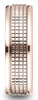 Benchmark-14k-Rose-Gold-7mm-Comfort-Fit-High-Polish-Round-Edge-Cross-Hatch-Center-Design-Band--Size-4.5--RECF6747114KR04.5