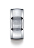 Benchmark-Argentium-Silver-10-mm-Comfort-Fit-Satin-Finished-High-Polished-Round-Edge-Design-Band--Size-9--RECF71002SSV09