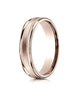 Benchmark-14K-Rose-Gold-4mm-Comfort-Fit-Satin-Finish-Center-w/-a-Round-Edge-and-Milgrain-Band--Size-4--RECF7401S14KR04