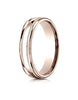 Benchmark-14K-Rose-Gold-4mm-Comfort-Fit-High-Polished-Finish-w/-a-Round-Edge-and-Milgrain-Band--Size-4--RECF740114KR04