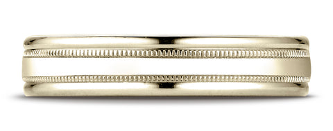Benchmark-18K-Yellow-Gold-4mm-Comfort-Fit-High-Polished-Finish-w/-a-Round-Edge-and-Milgrain-Band--Size-4.25--RECF740118KY04.25