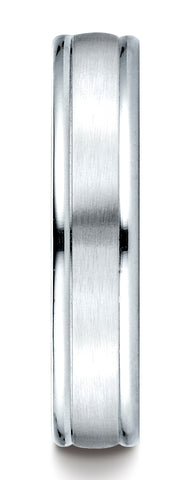 Benchmark-Platinum-4mm-Comfort-Fit-Satin-Finished-High-Polished-Round-Edge-Carved-Design-Band--Size-4.5--RECF7402SPT04.5