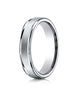 Benchmark-Platinum-4mm-Comfort-Fit-Satin-Finished-High-Polished-Round-Edge-Carved-Design-Band--Size-4--RECF7402SPT04