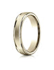 Benchmark-14K-Yellow-Gold-4mm-Comfort-Fit-Satin-Finished-High-Polished-Round-Edge-Carved-Design-Band--4--RECF7402S14KY04