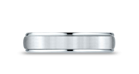 Benchmark-14k-White-Gold-5mm-Comfort-Fit-Satin-Finish--Polished-Round-Edge-Carved-Design-Band--Size-4.25--RECF7502S14KW04.25