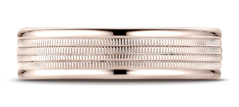 Benchmark-14K-Rose-Gold-6mm-Comfort-Fit-Multi-Milgrain-Center-High-Polish-Round-Edge-Design-Band--Size-4.25--RECF7601814KR04.25