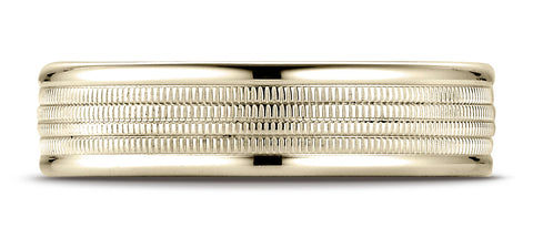 Benchmark-18K-Yellow-Gold-6mm-Comfort-Fit-Multi-Milgrain-Center-High-Polish-Round-Edge-Design-Band--Sz-4.25--RECF7601818KY04.25