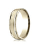 Benchmark-18K-Yellow-Gold-6mm-Comfort-Fit-Satin-Finish-Center-w/-Milgrain-Round-Edge-Band--Size-4--RECF7601S18KY04