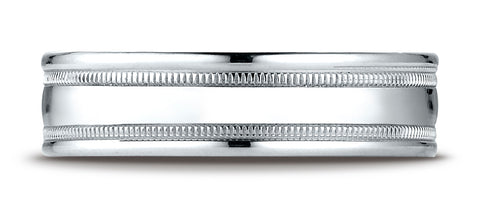Benchmark-18K-White-Gold-6mm-Comfort-Fit-High-Polished-with-Milgrain-Round-Edge-Carved-Design-Band--Sz-4.25--RECF760118KW04.25
