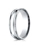 Benchmark-Platinum-6mm-Comfort-Fit-High-Polished-w/-Milgrain-Round-Edge-Carved-Design-Wedding-Band-Sz-4--RECF7601PT04