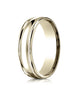 Benchmark-10K-Yellow-Gold-6mm-Comfort-Fit-High-Polished-w/-Milgrain-Round-Edge-Carved-Design-Band--Sz-4--RECF760110KY04