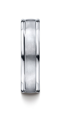 Benchmark-Cobaltchrome-6mm-Comfort-Fit-Satin-Finished-Round-Edge-Design-Wedding-Band-Ring--Size-7--RECF7602SCC07