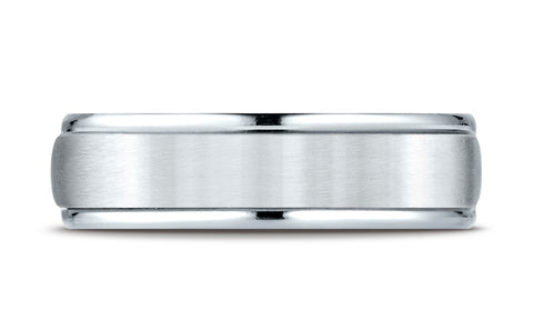 Benchmark-18K-White-Gold-6mm-Comfort-Fit-Satin-Finish-High-Polished-Round-Edge-Carved-Design-Band--Sz-4.25--RECF7602S18KW04.25