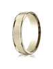 Benchmark-14K-Yellow-Gold-6mm-Comfort-Fit-Satin-Finish-High-Polished-Round-Edge-Carved-Design-Band-Sz-4--RECF7602S14KY04