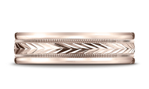 Benchmark-14K-Rose-Gold-6mm-Comfort-Fit-Harvest-of-Love-Round-Edge-Carved-Design-Wedding-Ring--Size-4.25--RECF760314KR04.25