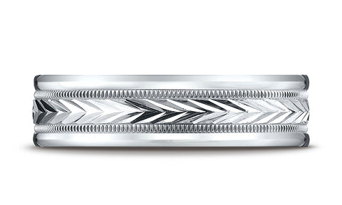 Benchmark-Palladium-6mm-Comfort-Fit-Harvest-of-Love-Round-Edge-Carved-Design-Wedding-Band-Ring--Size-4.25--RECF7603PD04.25