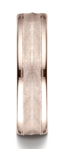Benchmark-14K-Rose-Gold-6mm-Comfort-Fit-Chevron-Design-High-Polished-Round-Edge-Carved-Design-Band--4.5--RECF760514KR04.5