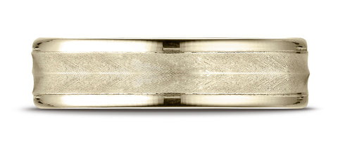 Benchmark-10K-Yellow-Gold-6mm-Comfort-Fit-Chevron-Design-High-Polished-Round-Edge-Carved-Design-Band--4.25--RECF760510KY04.25