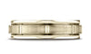 Benchmark-10K-Yellow-Gold-6mm-Comfort-Fit-Satin-Finish-8-Center-Cuts-and-Round-Edge-Band--Size-4.25--RECF7645210KY04.25