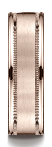 Benchmark-14k-Rose-Gold-7mm-Comfort-Fit-Satin-Finish-Center-w/-Milgrain-Round-Edge-Carved-Dsn.-Band--4.5--RECF7701S14KR04.5