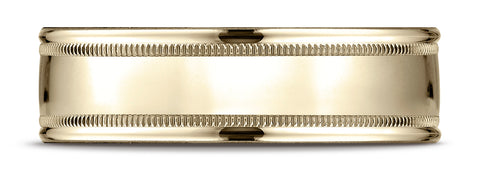 Benchmark-10k-Yellow-Gold-7mm-Comfort-Fit-High-Polished-w/-Milgrain-Round-Edge-Carved-Design-Band--Sz-4.25--RECF770110KY04.25