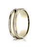 Benchmark-18k-Yellow-Gold-7mm-Comfort-Fit-High-Polished-w/-Milgrain-Round-Edge-Carved-Design-Band--Sz-4--RECF770118KY04