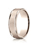 Benchmark-14k-Rose-Gold-7mm-Comfort-Fit-Satin-Finish-High-Polished-Round-Edge-Carved-Design-Band--Size-4--RECF7702S14KR04
