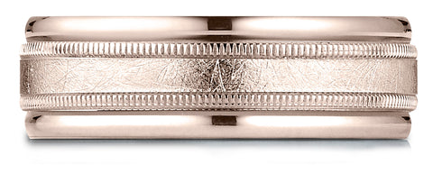 Benchmark-14k-Rose-Gold-7mm-Comfort-Fit-Swirl-Finish-Center-Milgrain-Round-Edge-Carved-Design-Band--Sz-4.25--RECF7704114KR04.25