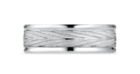 Benchmark-18K-White-Gold-7mm-Comfort-Fit-Round-Edge-Arrow-Design-Band--Size-4.25--RECF7733718KW04.25