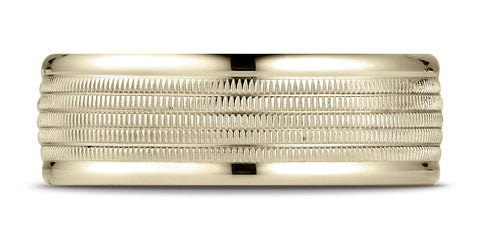 Benchmark-14K-Yellow-Gold-8mm-Comfort-Fit-Multi-Milgrain-Center-High-Polish-Round-Edge-Design-Band--Sz-4.25--RECF7801814KY04.25