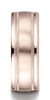 Benchmark-14K-Rose-Gold-8mm-Comfort-Fit-Satin-Finish-Center-w/-Milgrain-Round-Edge-Band--Size-4.5--RECF7801S14KR04.5