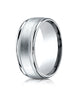 Benchmark-14K-White-Gold-8mm-Comfort-Fit-Satin-Finish-Center-w/-Milgrain-Round-Edge-Band--Size-4--RECF7801S14KW04
