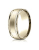Benchmark-18K-Yellow-Gold-8mm-Comfort-Fit-Satin-Finish-Center-w/-Milgrain-Round-Edge-Band--Size-4--RECF7801S18KY04