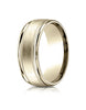 Benchmark-14K-Yellow-Gold-8mm-Comfort-Fit-Satin-Finish-Center-w/-Milgrain-Round-Edge-Band--Size-4--RECF7801S14KY04