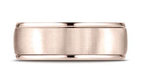 Benchmark-14K-Rose-Gold-8mm-Comfort-Fit-Satin-Finish-High-Polished-Round-Edge-Carved-Design-Band--Size-4.25--RECF7802S14KR04.25
