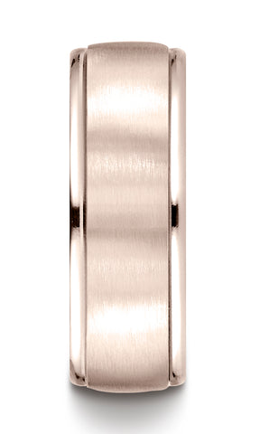 Benchmark-14K-Rose-Gold-8mm-Comfort-Fit-Satin-Finish-High-Polished-Round-Edge-Carved-Design-Band-Sz-4.5--RECF7802S14KR04.5