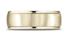 Benchmark-14K-Yellow-Gold-8mm-Comfort-Fit-Satin-Finish-High-Polished-Round-Edge-Carved-Design-Band--Sz-4.25--RECF7802S14KY04.25