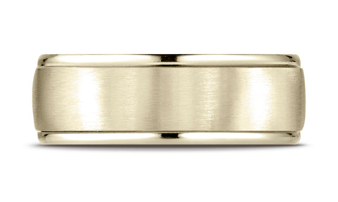 Benchmark-18K-Yellow-Gold-8mm-Comfort-Fit-Satin-Finish-High-Polished-Round-Edge-Carved-Design-Band--Sz-4.25--RECF7802S18KY04.25