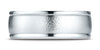 Benchmark-14K-White-Gold-8mm-Comfort-Fit-Wire-Brush-Finish-High-Polished-Round-Edge-Band--Size-4.25--RECF780214KW04.25