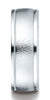 Benchmark-Platinum-8mm-Comfort-Fit-Wire-Brush-Finish-High-Polished-Round-Edge-Carved-Design-Band-Sz-4.5--RECF7802PT04.5