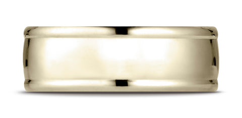 Benchmark-10K-Yellow-Gold-8mm-Comfort-Fit-High-Polish-Finish-Round-Edge-Design-Wedding-Band-Ring--Size-4.25--RECF7820010KY04.25