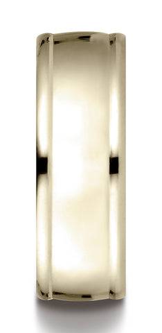 Benchmark-10K-Yellow-Gold-8mm-Comfort-Fit-High-Polish-Finish-Round-Edge-Design-Wedding-Ring-Size-4.5--RECF7820010KY04.5