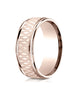Benchmark-14K-Rose-Gold-8mm-Comfort-Fit-Round-Edge-Patterned-Design-Wedding-Band-Ring--Size-4--RECF7870014KR04