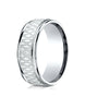Benchmark-14K-White-Gold-8mm-Comfort-Fit-Round-Edge-Patterned-Design-Wedding-Band-Ring--Size-4--RECF7870014KW04