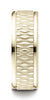 Benchmark-14K-Yellow-Gold-8mm-Comfort-Fit-Round-Edge-Patterned-Design-Wedding-Band-Ring--Size-4.5--RECF7870014KY04.5