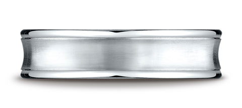 Benchmark-18K-White-Gold-5.5mm-Comfort-Fit-Concave-Round-Edge-Satin-Center-Design-Wedding-Band--Size-4.25--RECF8550018KW04.25