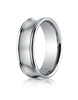 Benchmark-14K-White-Gold-7.5mm-Comfort-Fit-Satin-Finished-Concave-Round-Edge-Carved-Design-Band--Size-4--RECF8750014KW04