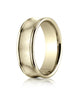 Benchmark-18K-Yellow-Gold-7.5mm-Comfort-Fit-Satin-Finished-Concave-Round-Edge-Carved-Design-Band--Size-4--RECF8750018KY04