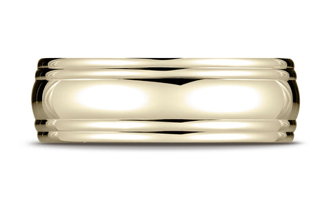 Benchmark-18K-Yellow-Gold-7.5mm-Comfort-Fit-High-Polished-Double-Round-Edge-Carved-Des.-Wedding-Band--4.25--RECF8750118KY04.25
