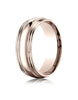 Benchmark-14K-Rose-Gold-7.5mm-Comfort-Fit-High-Polished-w/-Milgrain-Double-Round-Edge-Band--Size-4--RECF8750214KR04